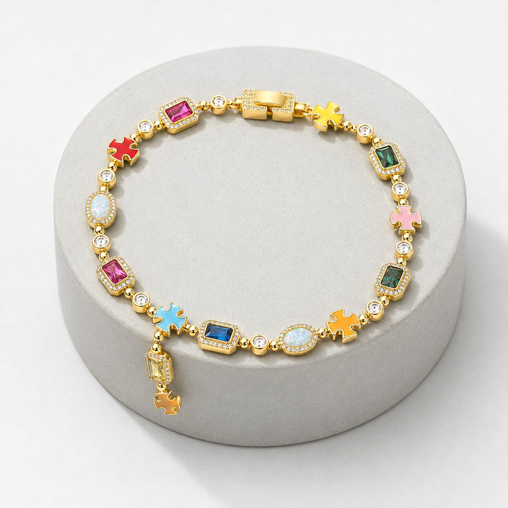 Croix Gemstone Armband
