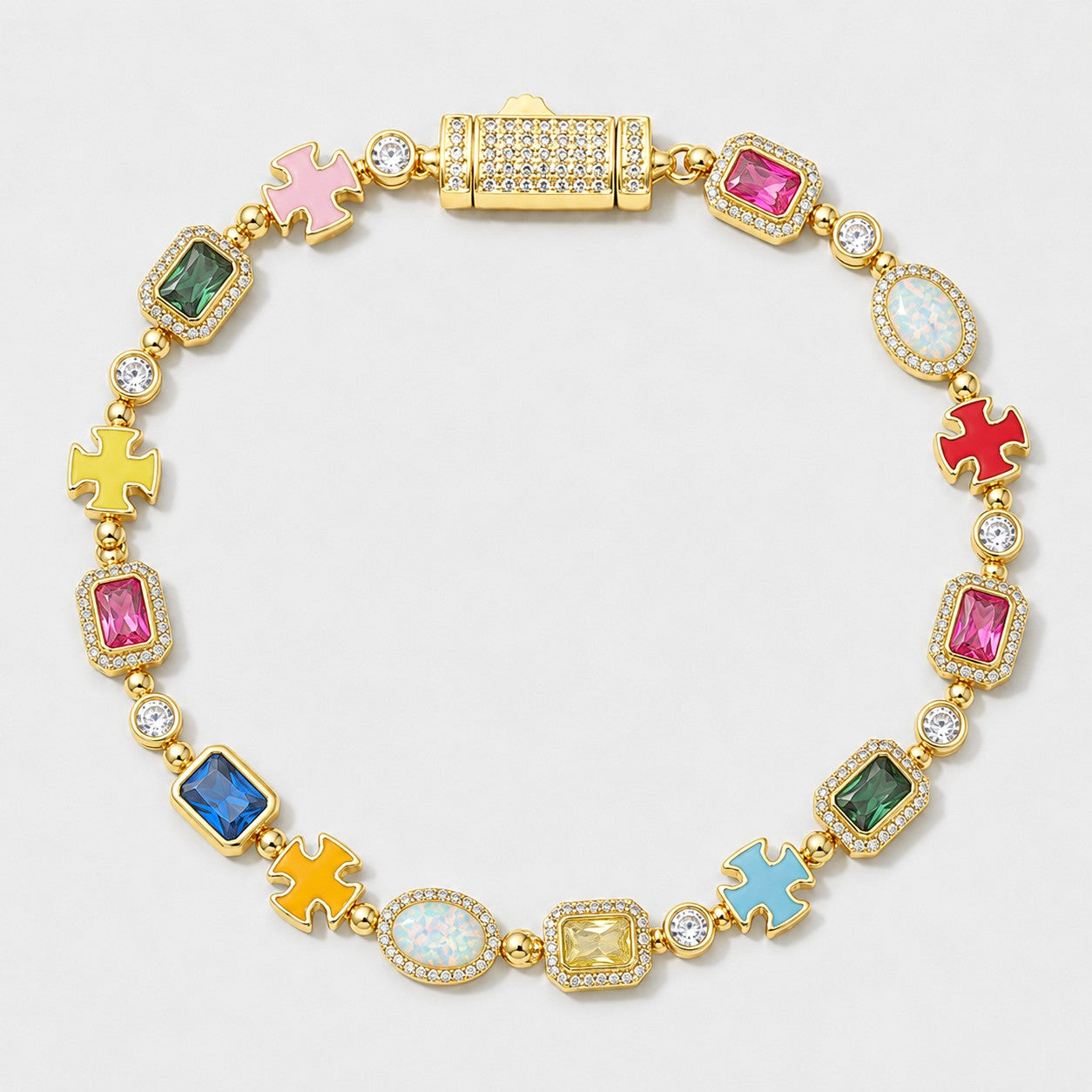 Croix Gemstone Armband