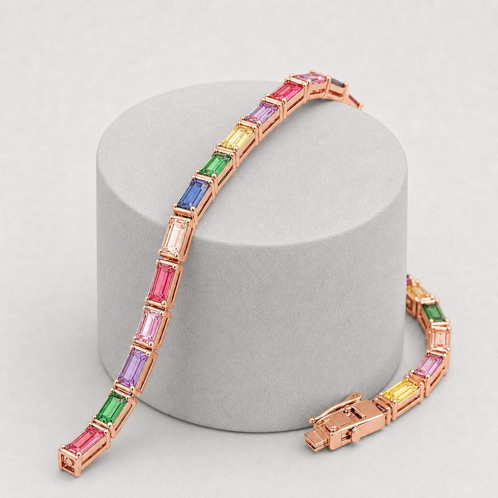 Tennis Baguette Rose